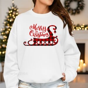 all booked for christmas sweatshirt (copy)